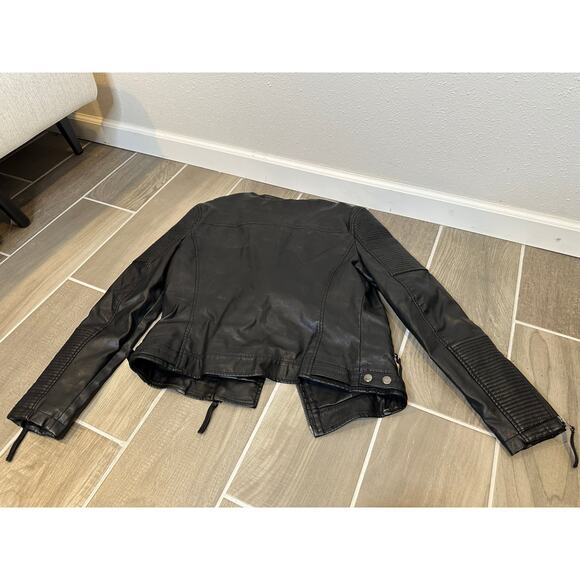 Topshop vegan moto jacket -8 - Picture 3 of 4